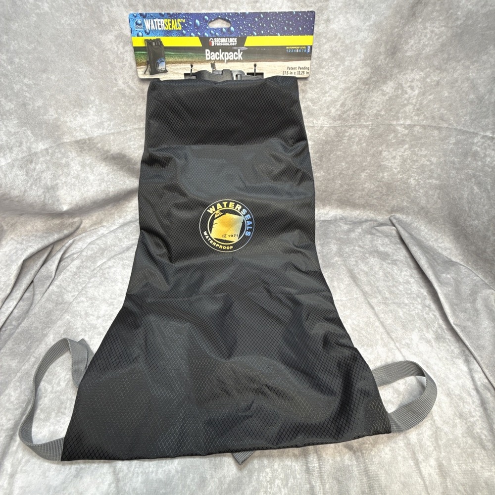 WaterSeals Locking Backpack + Waterproof Bag for Women & Men w Ripstop Material